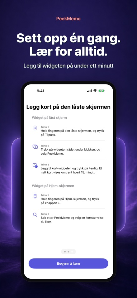 PeekMemo: Gloser på skjermen 7