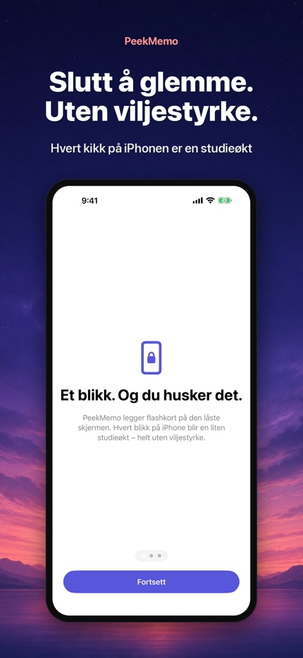 PeekMemo: Gloser på skjermen 8