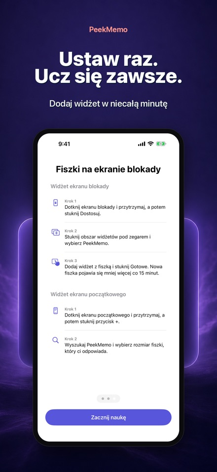 PeekMemo: fiszki na ekranie 7