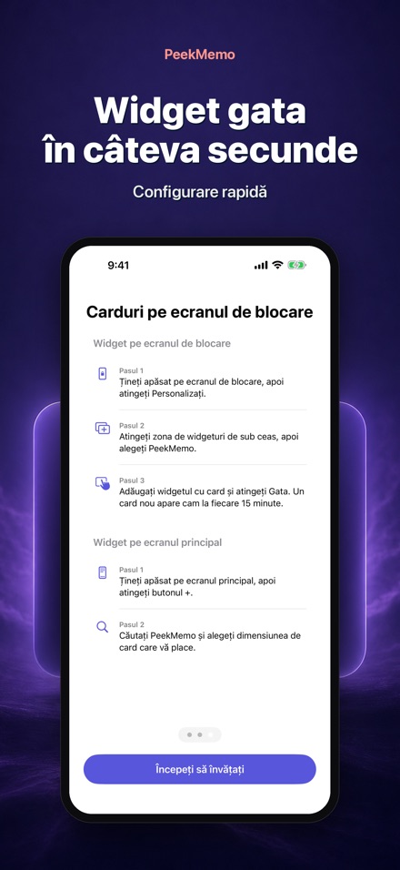 PeekMemo: Carduri de studiu 7