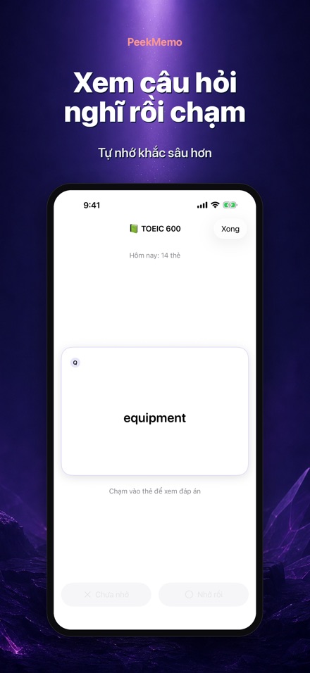 PeekMemo: Thẻ màn hình khóa 2