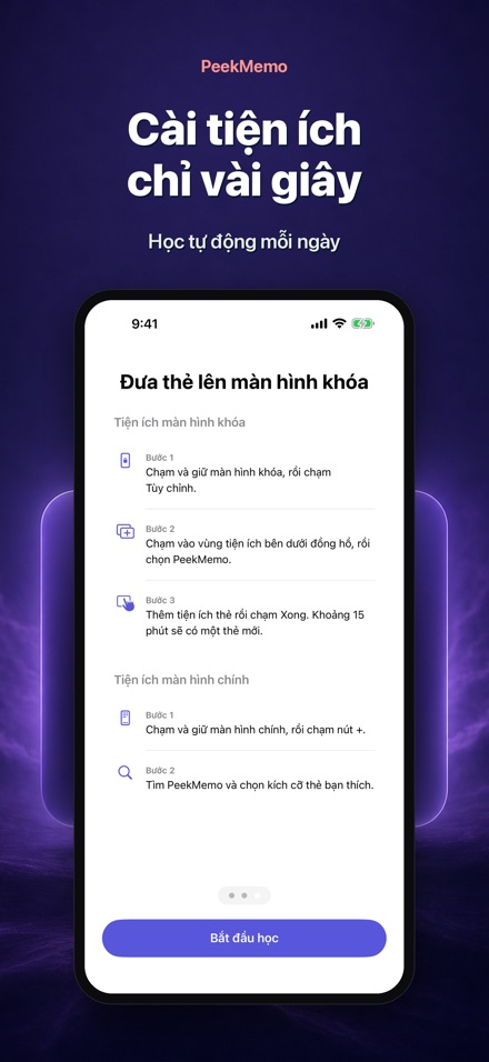 PeekMemo: Thẻ màn hình khóa 7