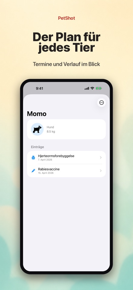 PetShot: Impftermin Erinnerung 3