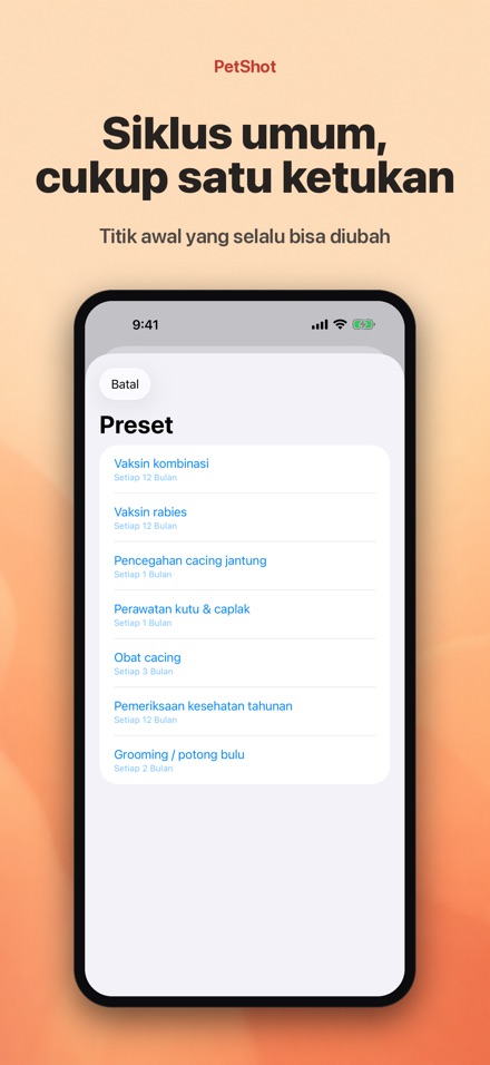 PetShot: Pengingat Vaksin 5