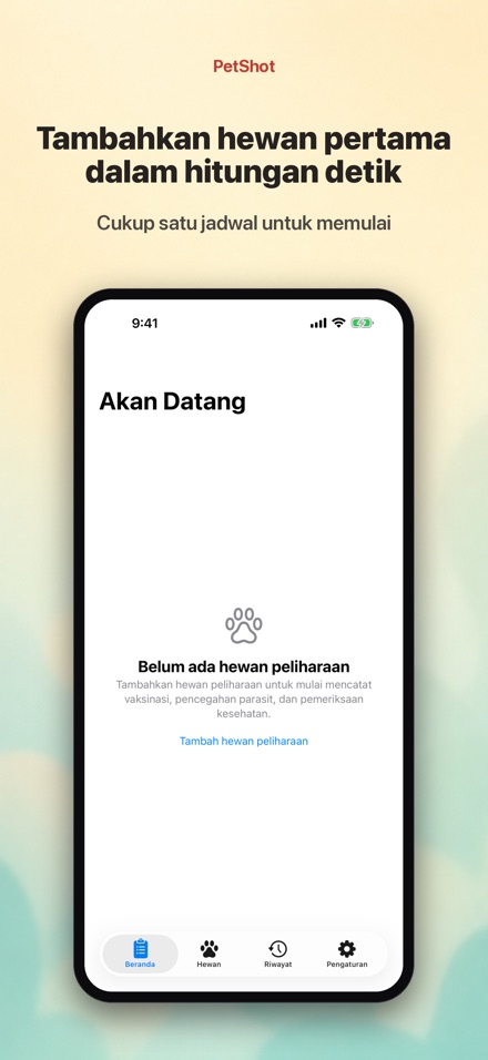 PetShot: Pengingat Vaksin 9