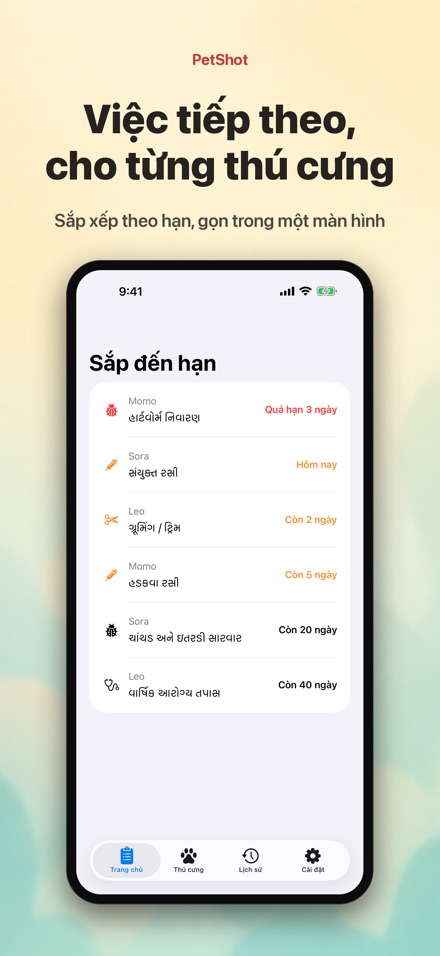 PetShot: Nhắc Lịch Tiêm Phòng