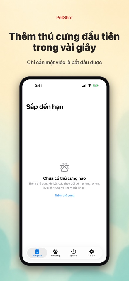 PetShot: Nhắc Lịch Tiêm Phòng 9