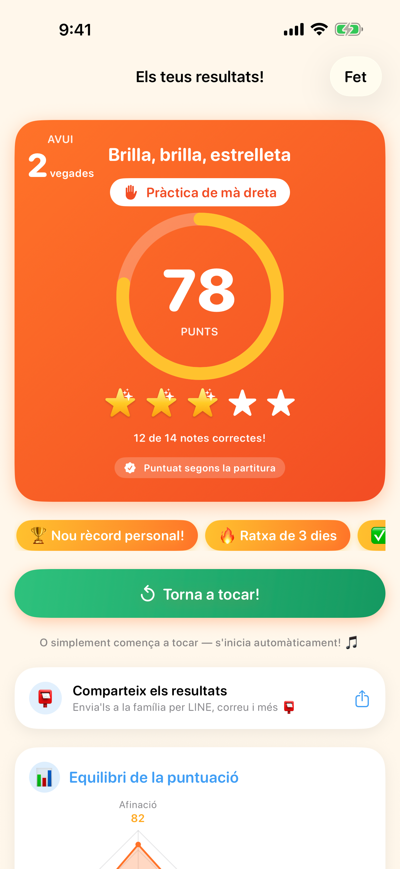 La IA puntua la teva interpretació