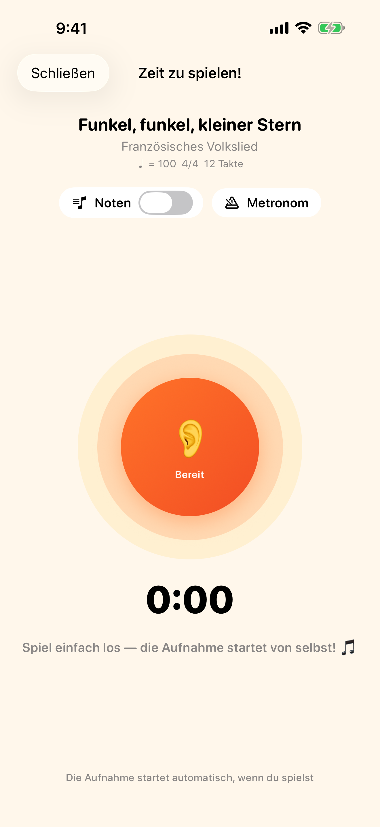 Die App hört zu