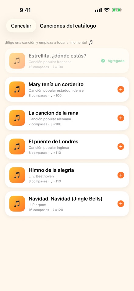 Comienza ahora mismo con canciones incluidas