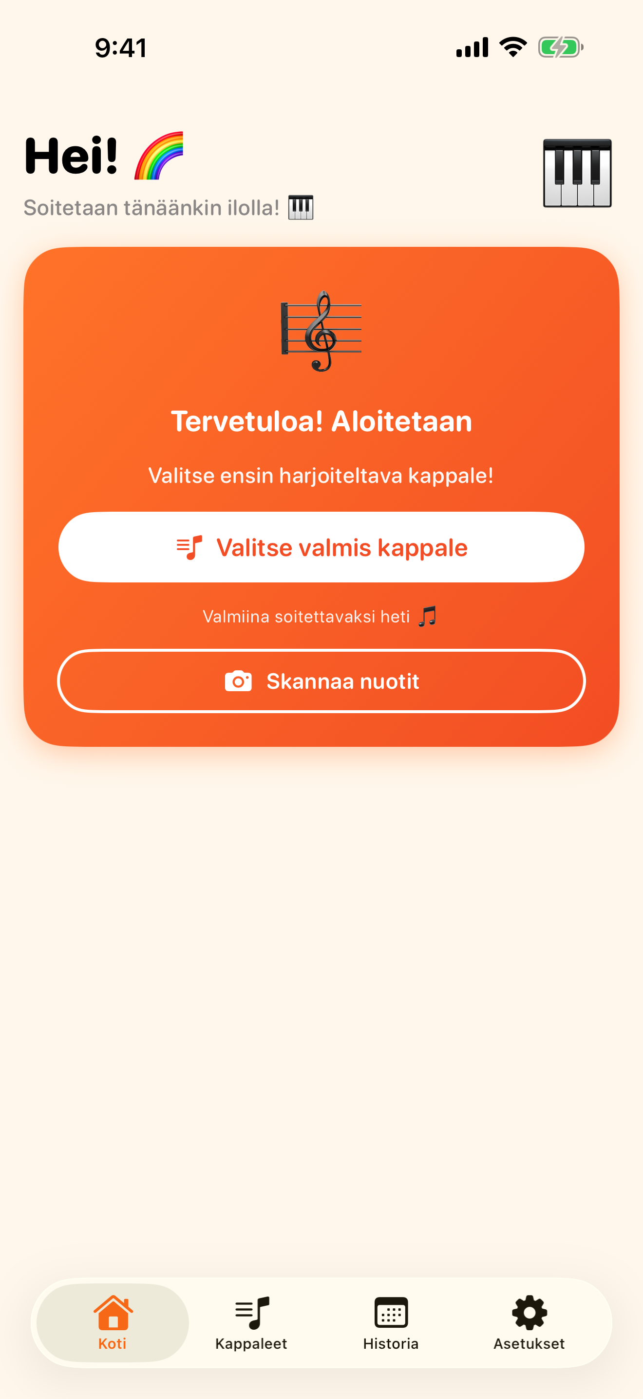 Helppo aloittaa heti ensimmäisenä päivänä