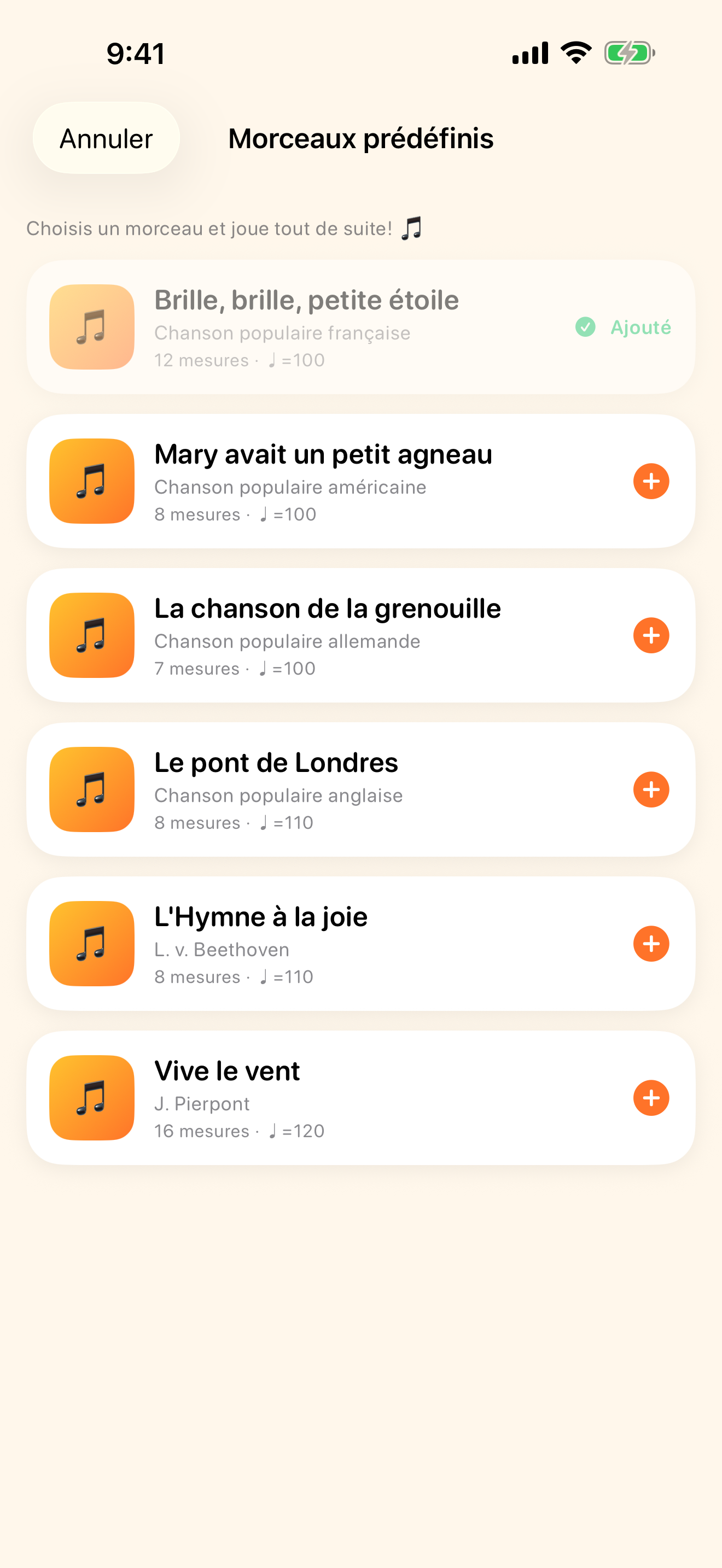 Commencez dès maintenant avec les pièces incluses