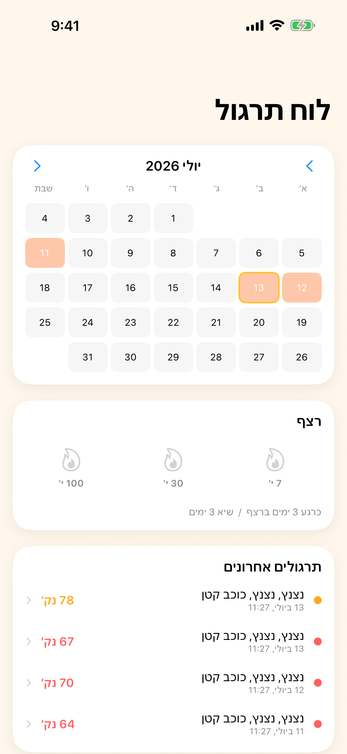 רואים את ההתקדמות