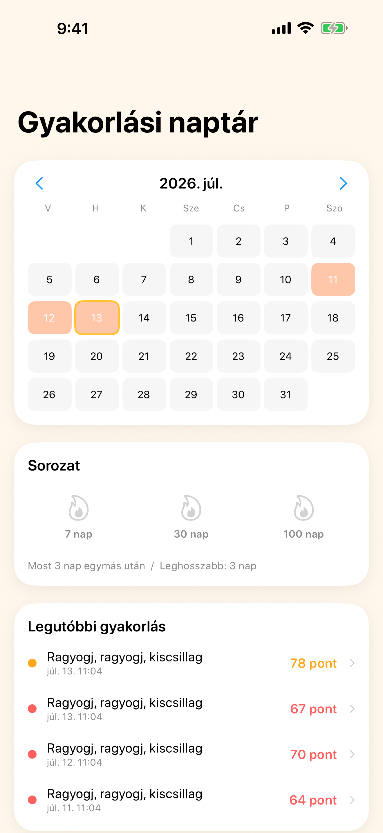 Lásd a fejlődésed