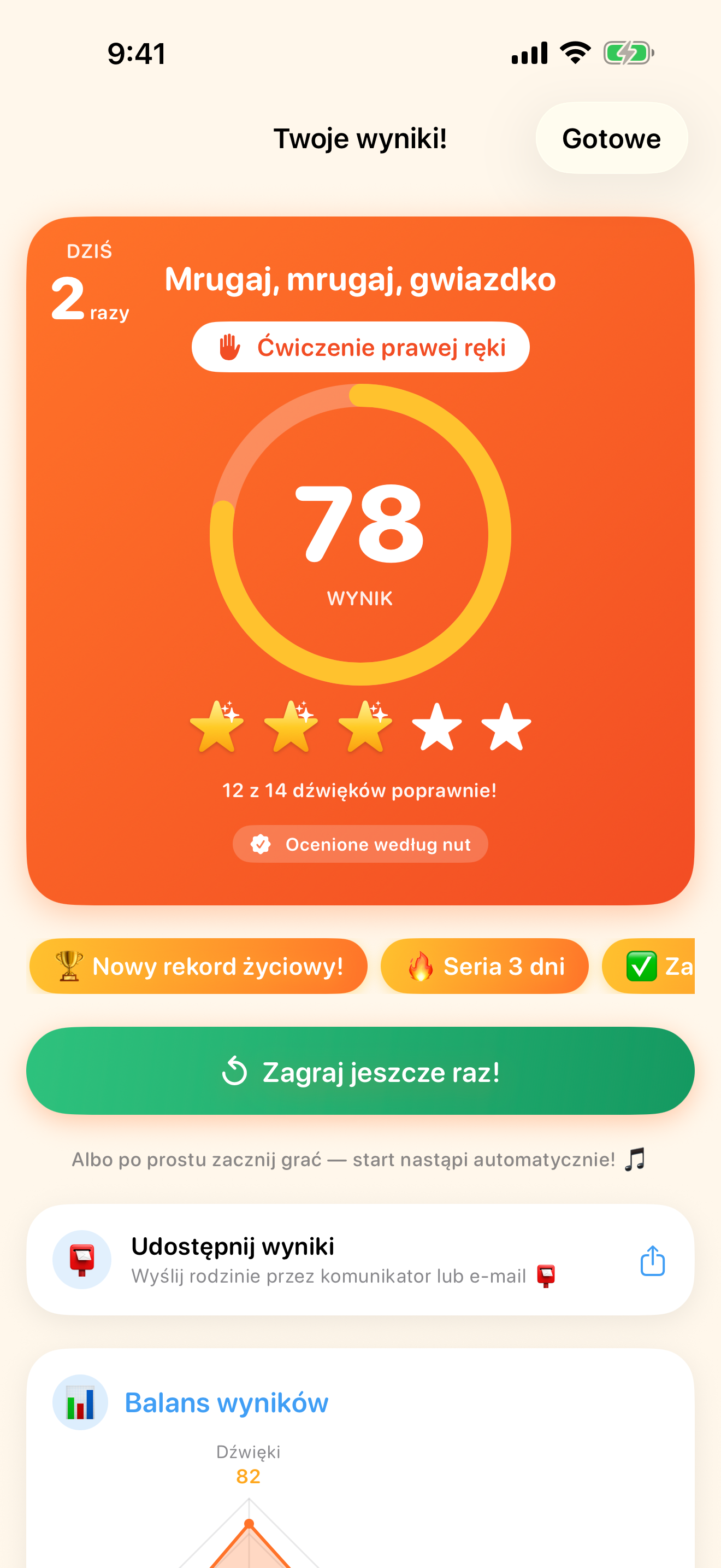 AI ocenia Twoje wykonanie