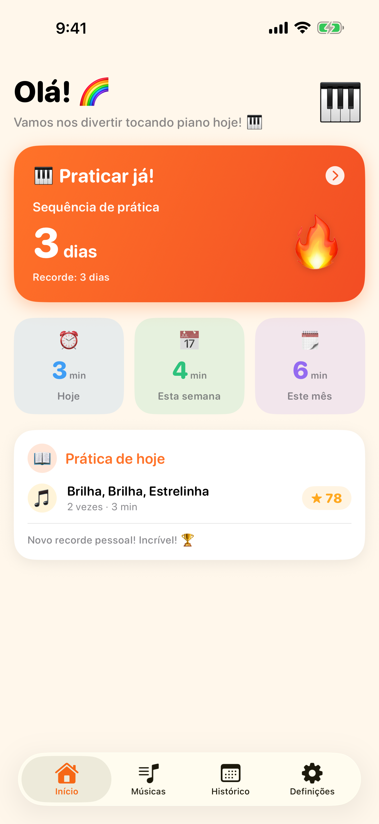 A app de piano que vais abrir todos os dias