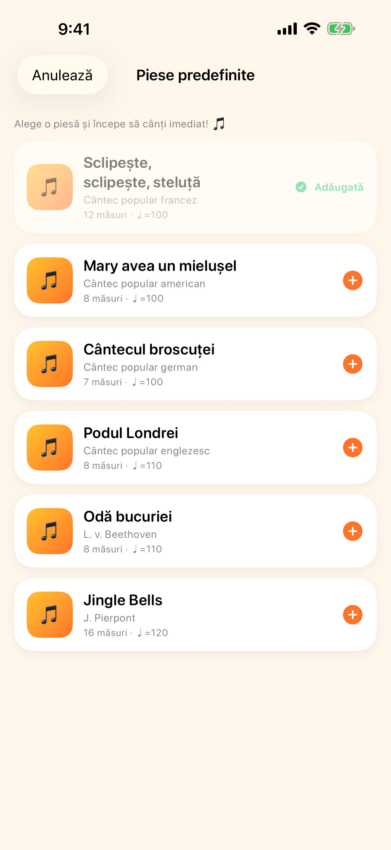 Începe imediat cu piesele incluse