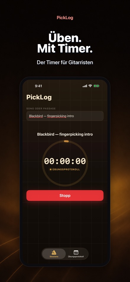 PickLog: Gitarrenübungs-Timer