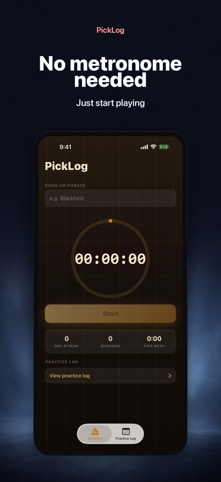 PickLog: Guitar Practice Timer 6
