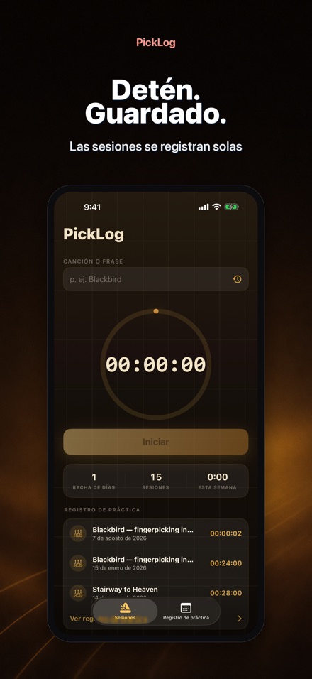 PickLog: Timer de Guitarra 7
