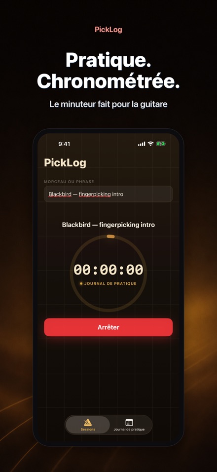 PickLog: Chrono Guitare