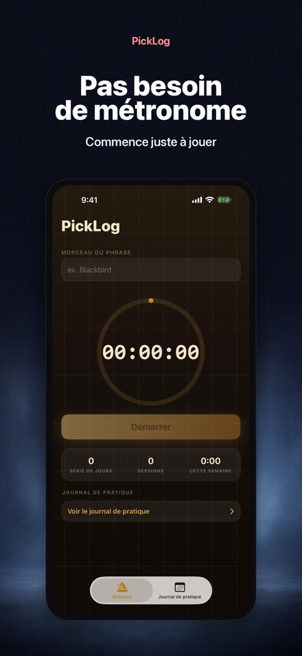 PickLog: Chrono Guitare 6