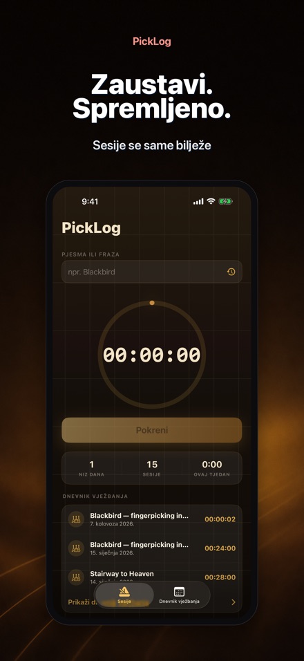 PickLog: Timer Vježbanja 7