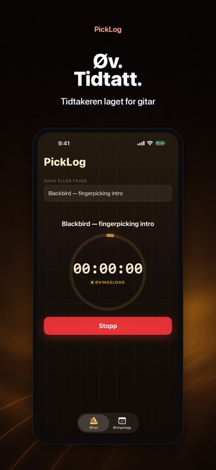 PickLog: Gitarøvings-timer