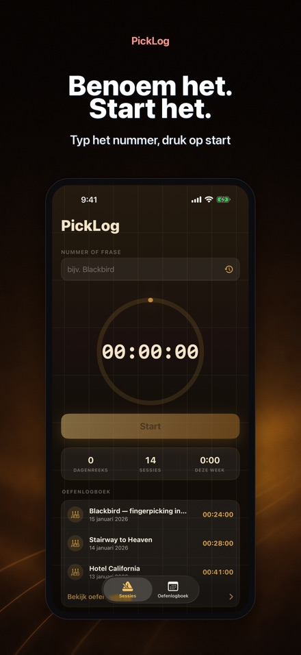 PickLog: Gitaaroefening Timer 2