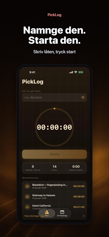 PickLog: Gitarrövnings-timer 2
