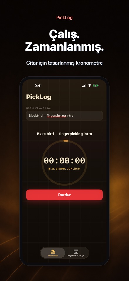 PickLog: Çalışma Zamanlayıcı