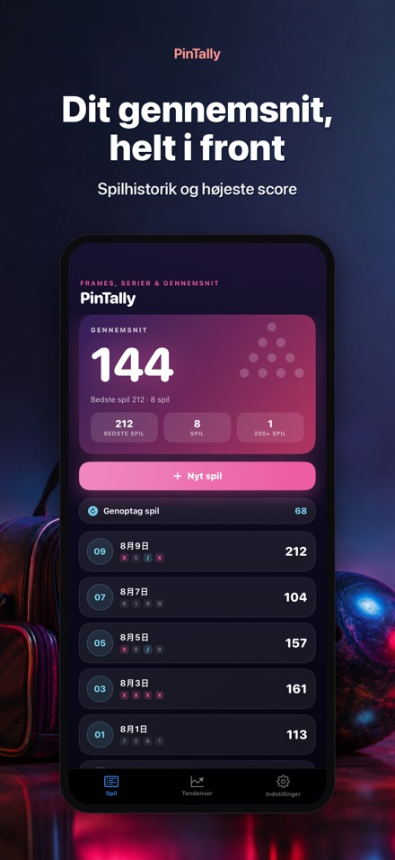 PinTally: Bowlingscore-log 4