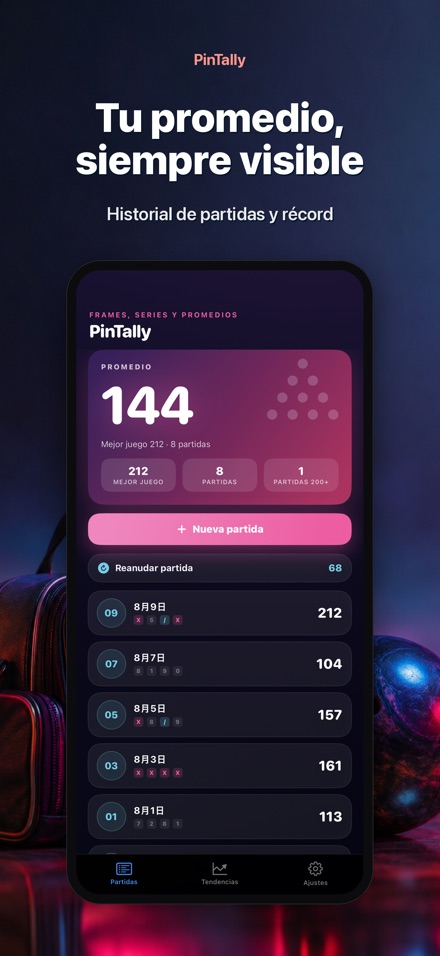 PinTally: Puntuación Boliche 4