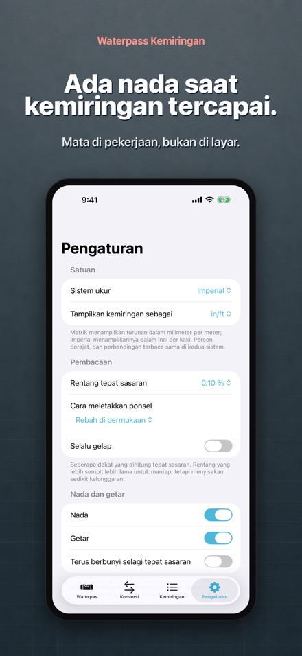 Waterpass Kemiringan 10