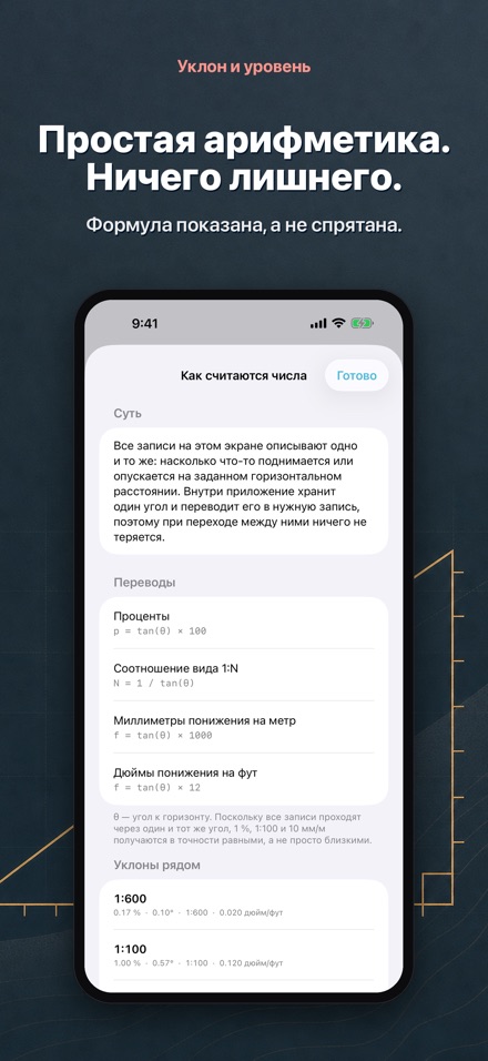 Уклон и уровень 9