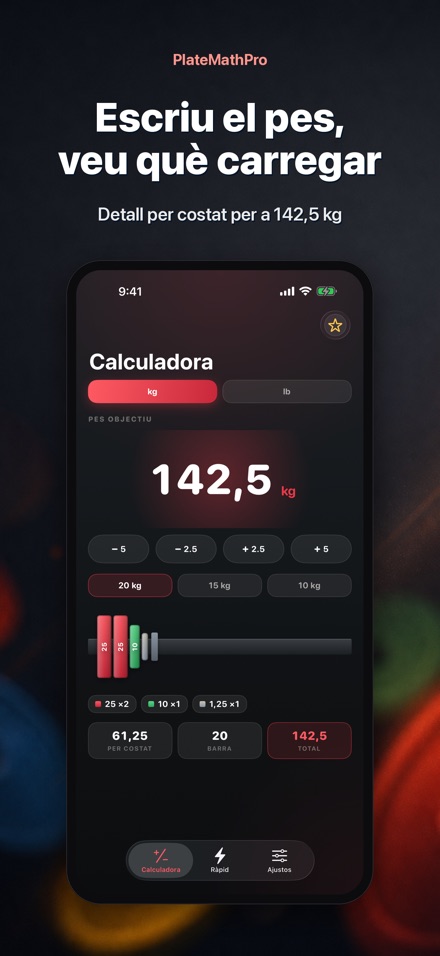 PlateMathPro: Càlcul discos