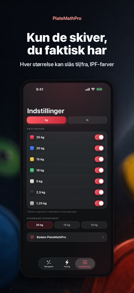 PlateMathPro: Vægtskiver 7