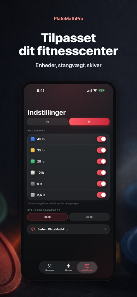 PlateMathPro: Vægtskiver 10