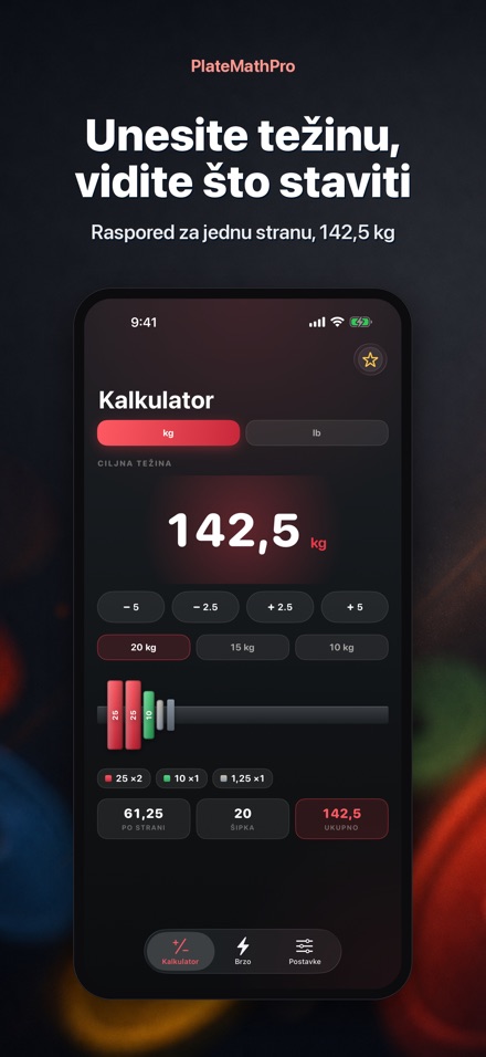 PlateMathPro: Utezi izračun