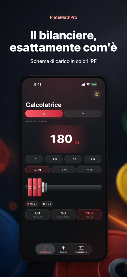 PlateMathPro: Calcolo dischi 2