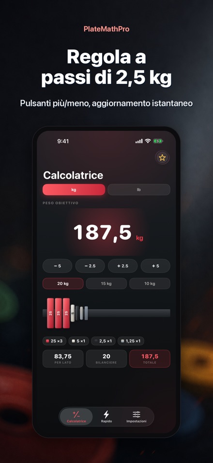 PlateMathPro: Calcolo dischi 3