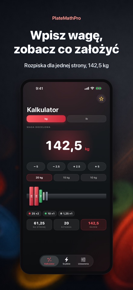 PlateMathPro: Kalk. talerzy