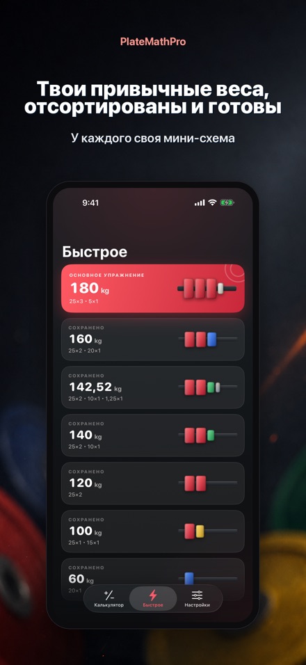 PlateMathPro: Расчёт блинов 5