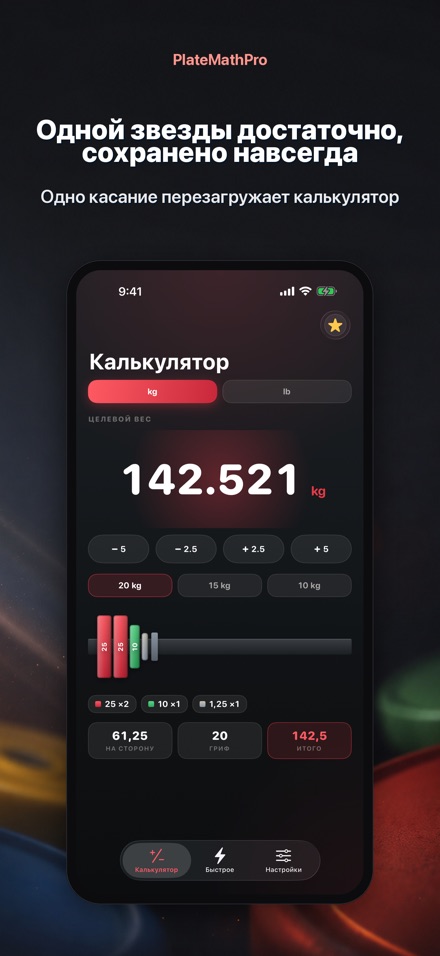 PlateMathPro: Расчёт блинов 6