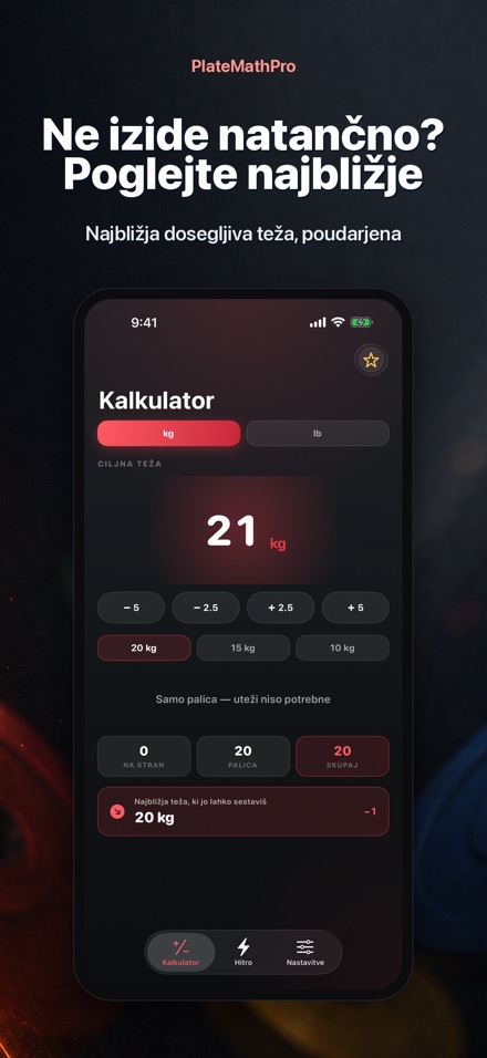 PlateMathPro: Uteži izračun 4