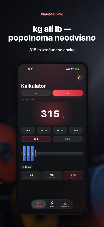 PlateMathPro: Uteži izračun 8
