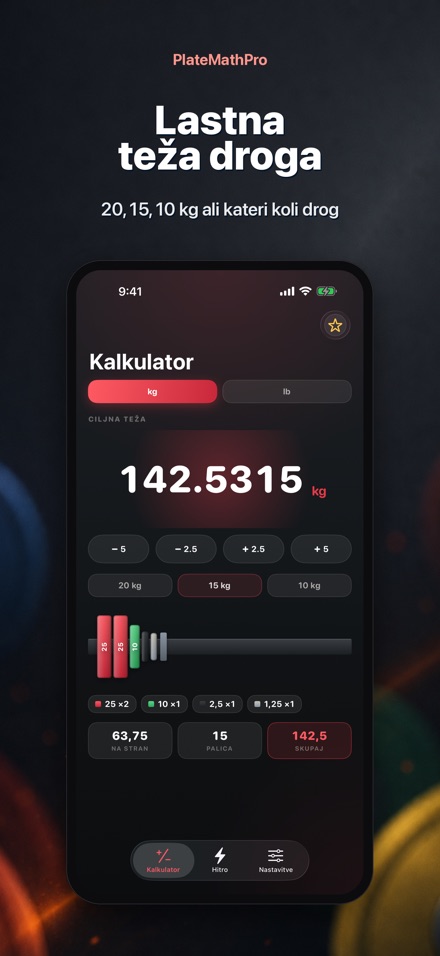 PlateMathPro: Uteži izračun 9