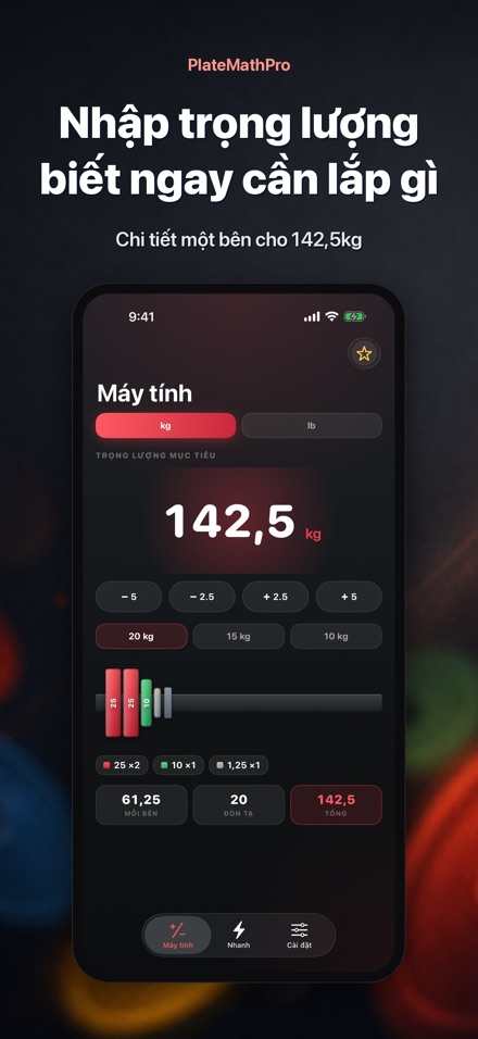 PlateMathPro: Tính bánh tạ