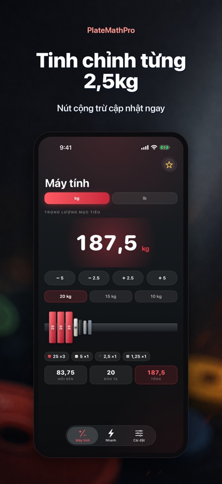 PlateMathPro: Tính bánh tạ 3