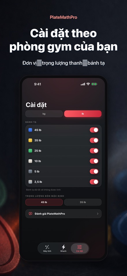 PlateMathPro: Tính bánh tạ 10
